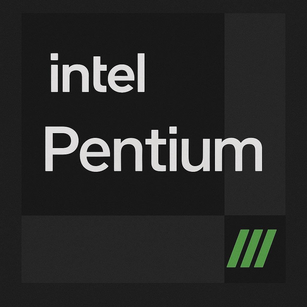 Intel Pentium III — Modern Edition. For when your CPU doesn’t need cores… just character.